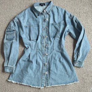 Blue Denim Button-Up Dress Size Small